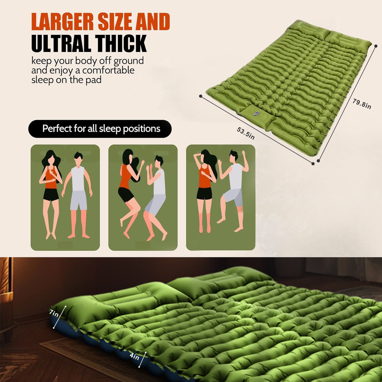 Compact Double Camp Bed