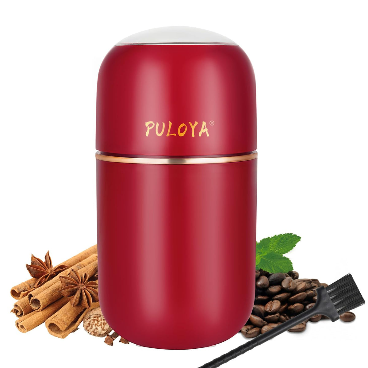 PULOYA Multi-Purpose Electric Grinder 2.8 oz - Red
