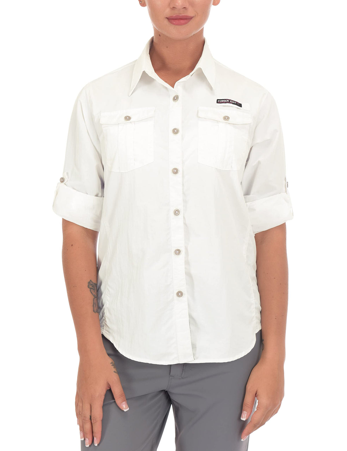 Trailblaze UVGuard Women's Hiking Shirt Off White 4XL