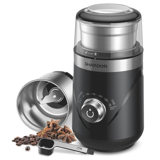 SHARDOR Precision Electric Coffee Grinder with Removable Bowl