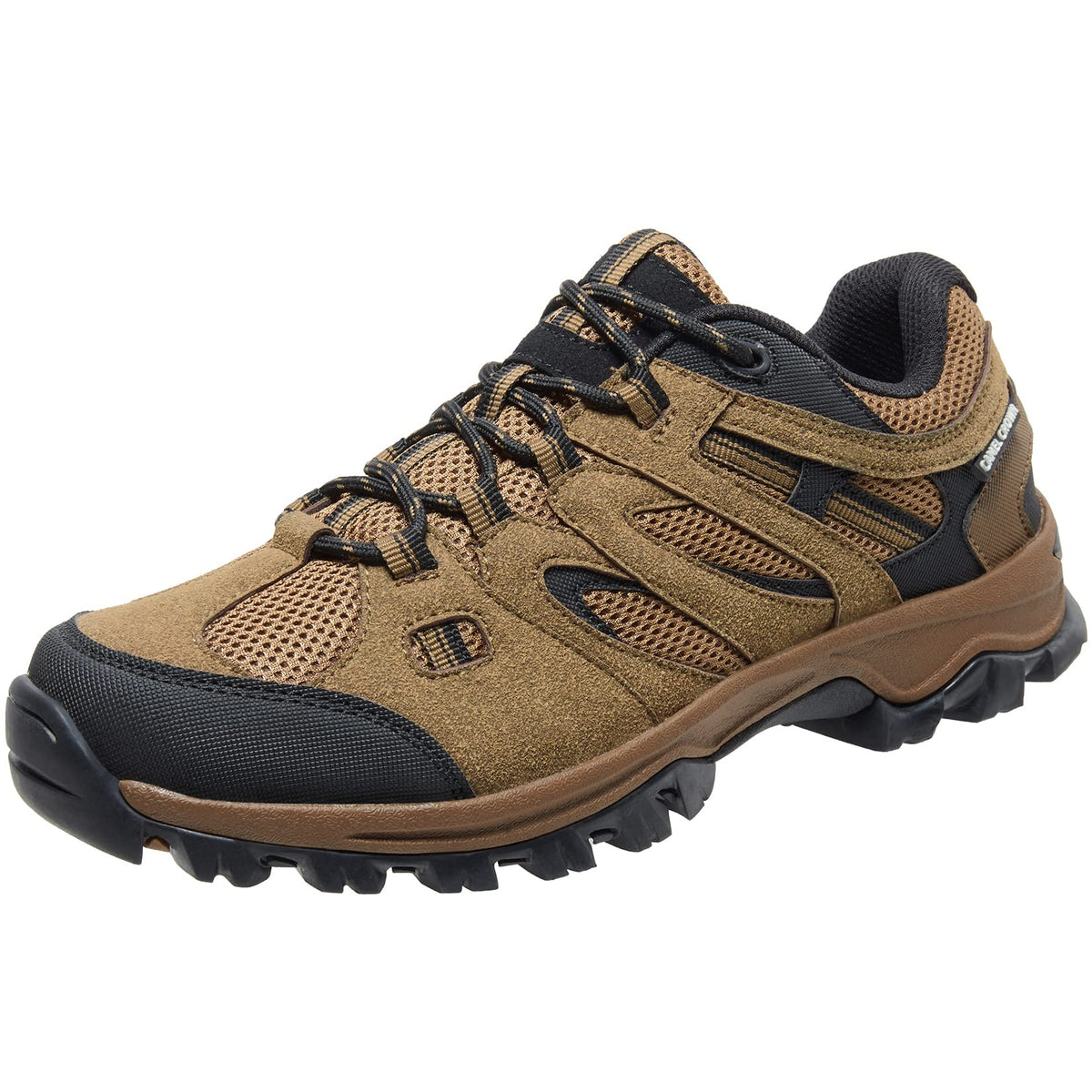 CAMELSPORTS Men’s Trekking Sneakers - Breathable Leather Hiking Shoes