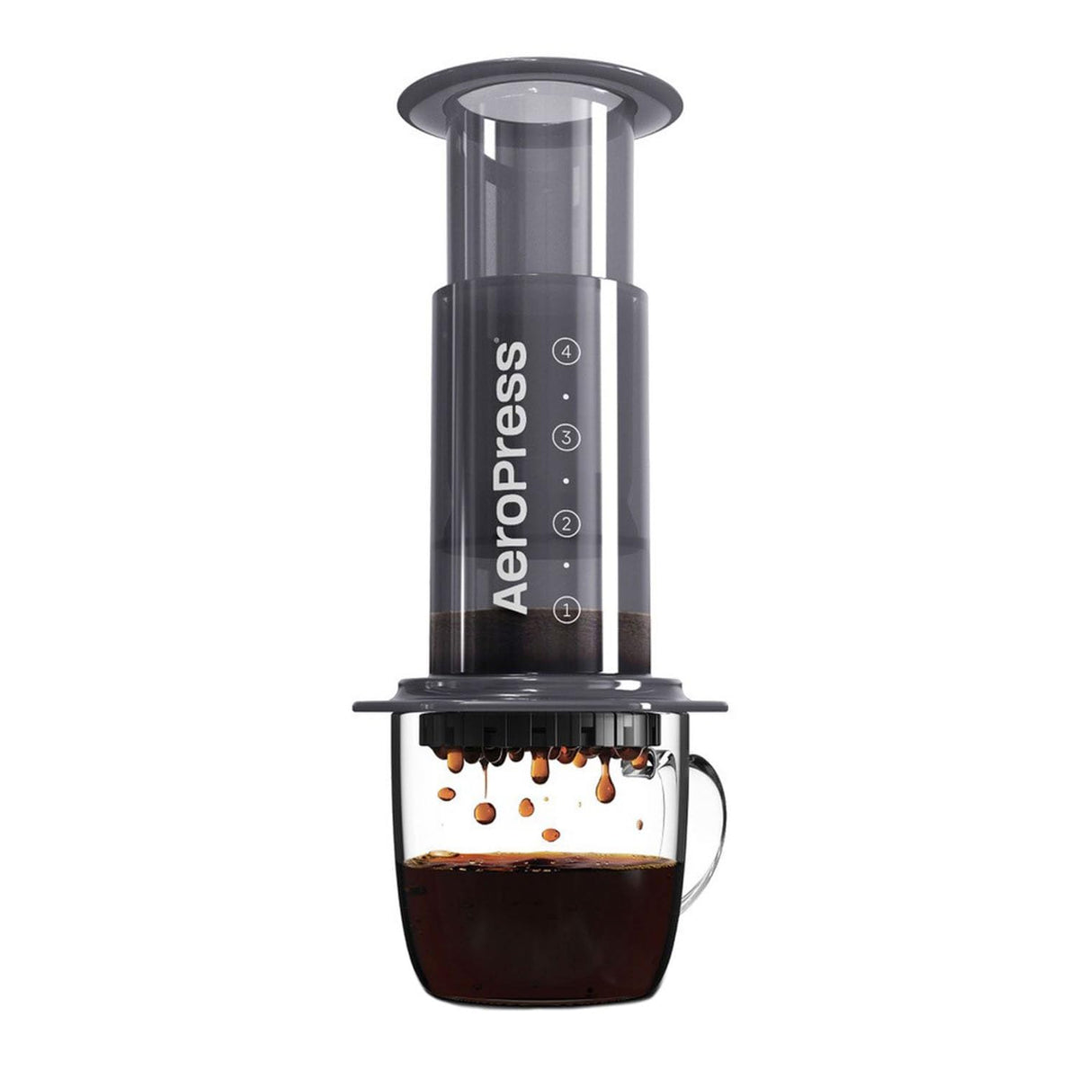 AeroPress Original Coffee and Espresso-style Maker Barista Level Portable Coffee Maker with Chamber Plunger & Filters Quick Coffee and Espresso Maker