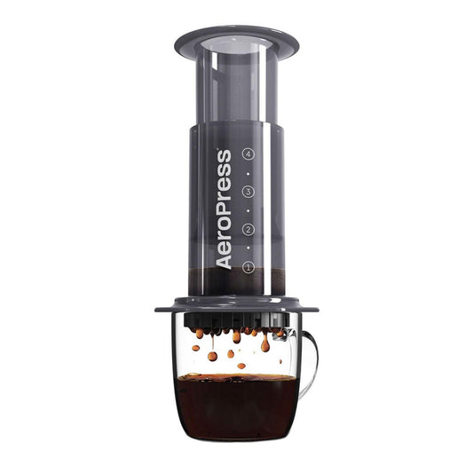 AeroPress Original Coffee and Espresso-style Maker Barista Level Portable Coffee Maker with Chamber Plunger & Filters Quick Coffee and Espresso Maker