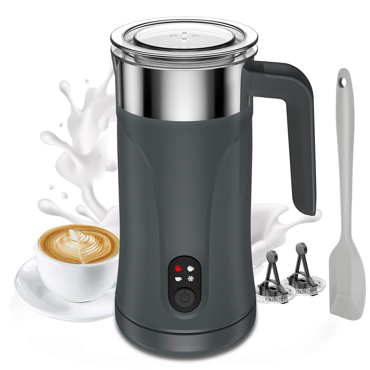 Ovetedot 4-in-1 electric milk frother and steamer