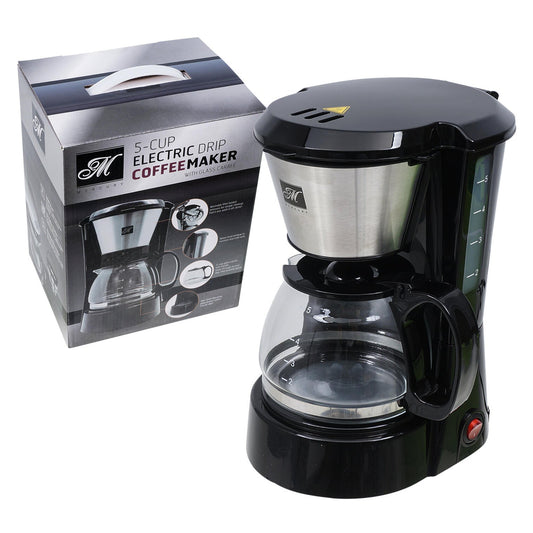 Mercury QuickBrew 5-Cup Coffee Machine - Black