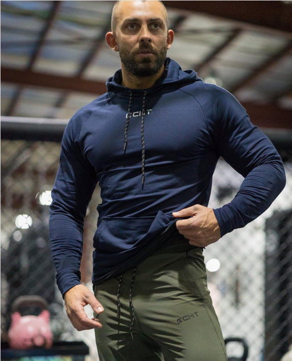 Autumn-Winter Hooded Fitness Sweatshirt