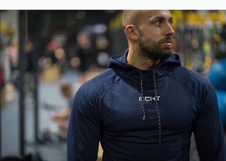 Autumn-Winter Hooded Fitness Sweatshirt
