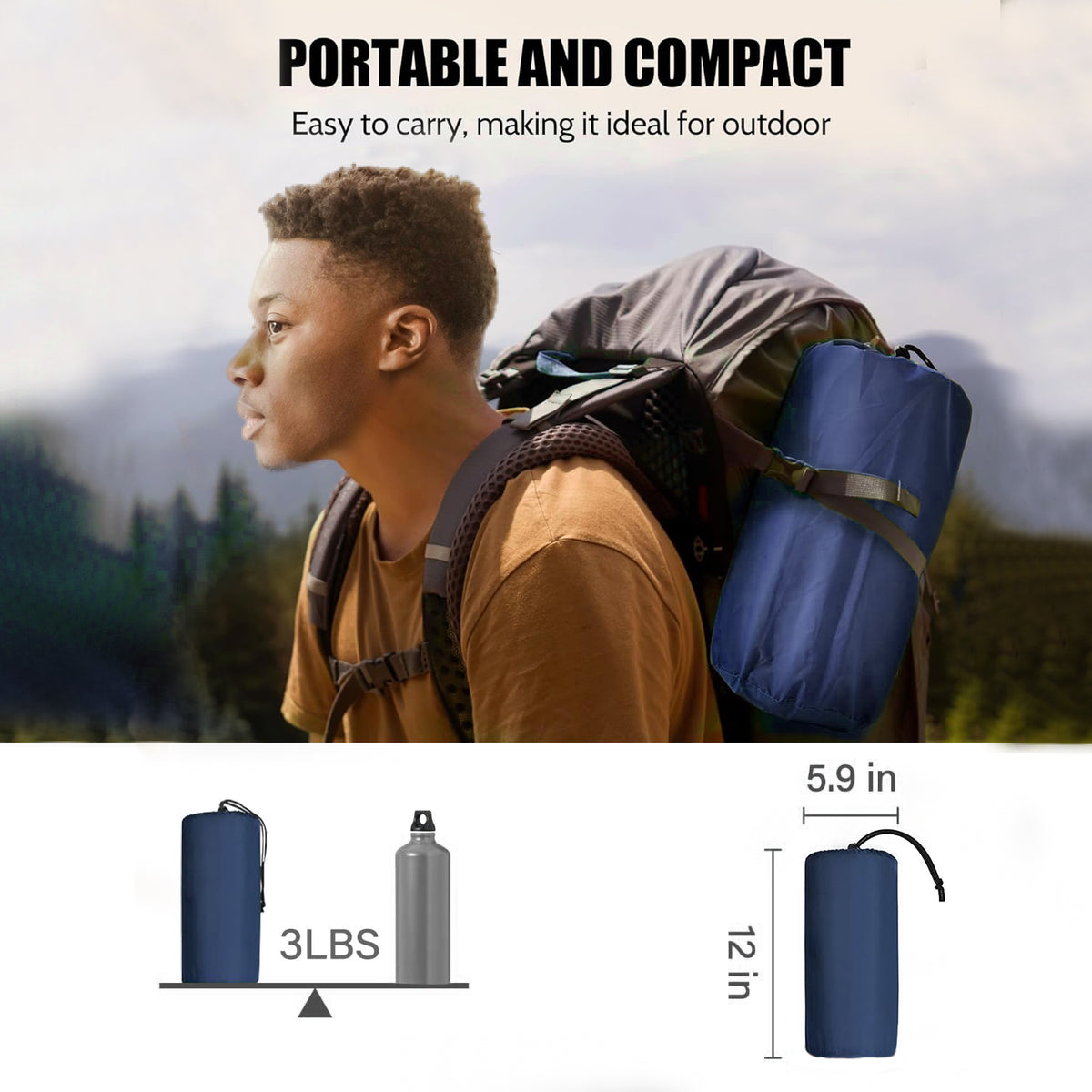 Compact Double Camp Bed