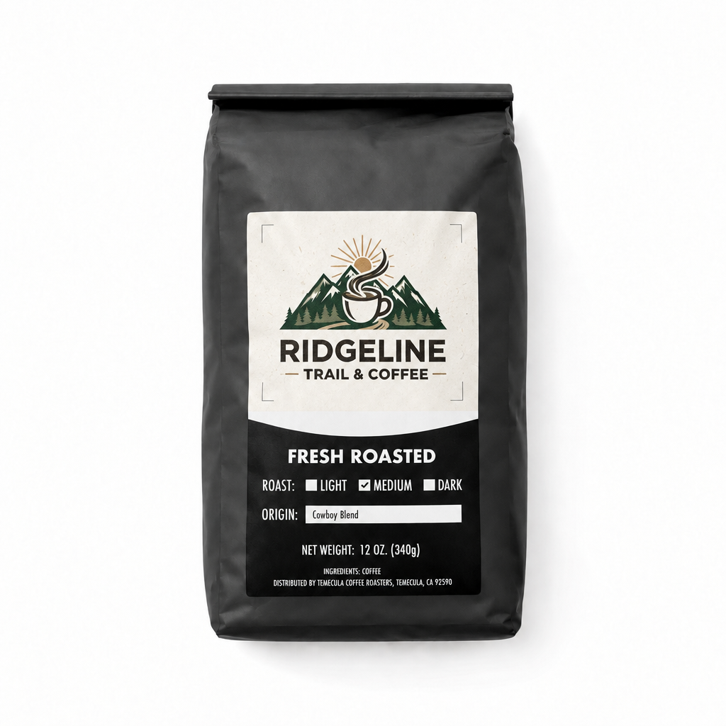 Cowboy Blend – Ridgeline Trail & Coffee bag