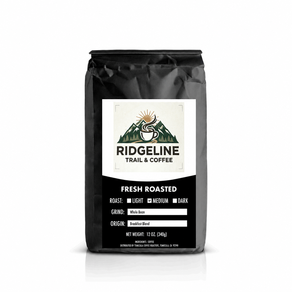 Breakfast Blend – Ridgeline Trail & Coffee bag