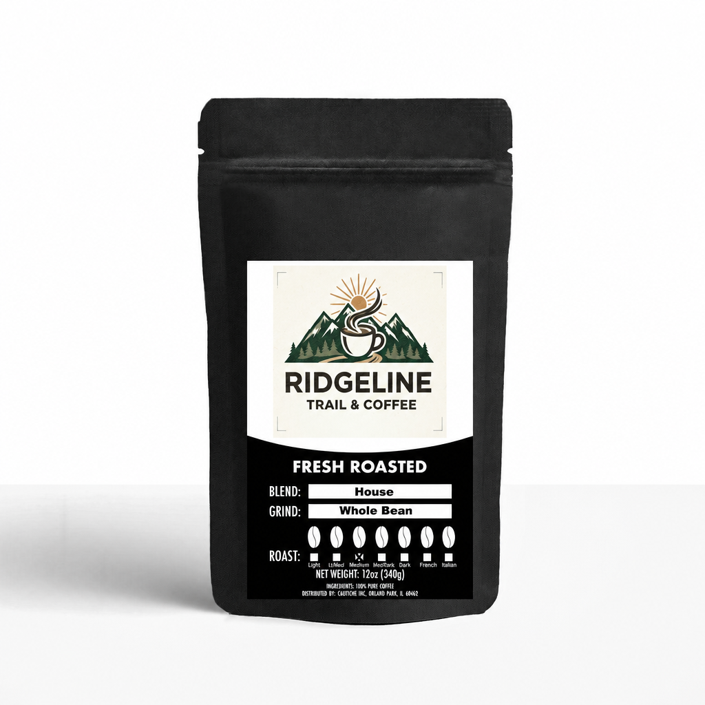 House Blend – Ridgeline Trail & Coffee bag
