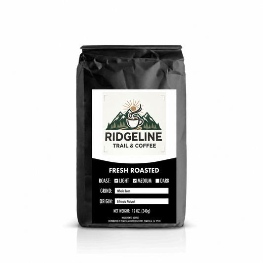 Ethiopia Natural – Ridgeline Trail & Coffee bag
