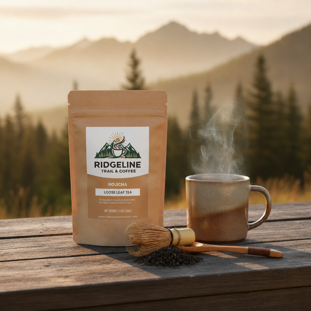 Hojicha on the trail – Ridgeline Trail & Coffee
